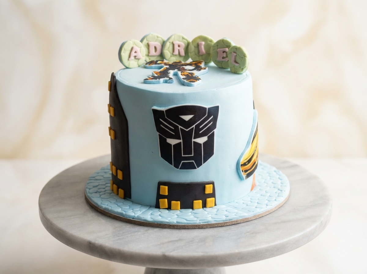 Adriel's Transformers Cake