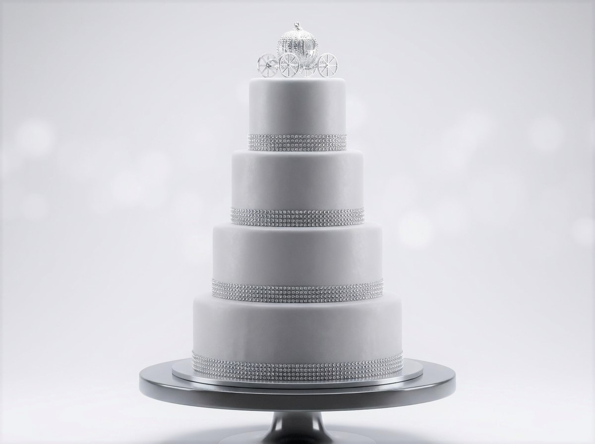 Silver Carriage Fairytale Cake