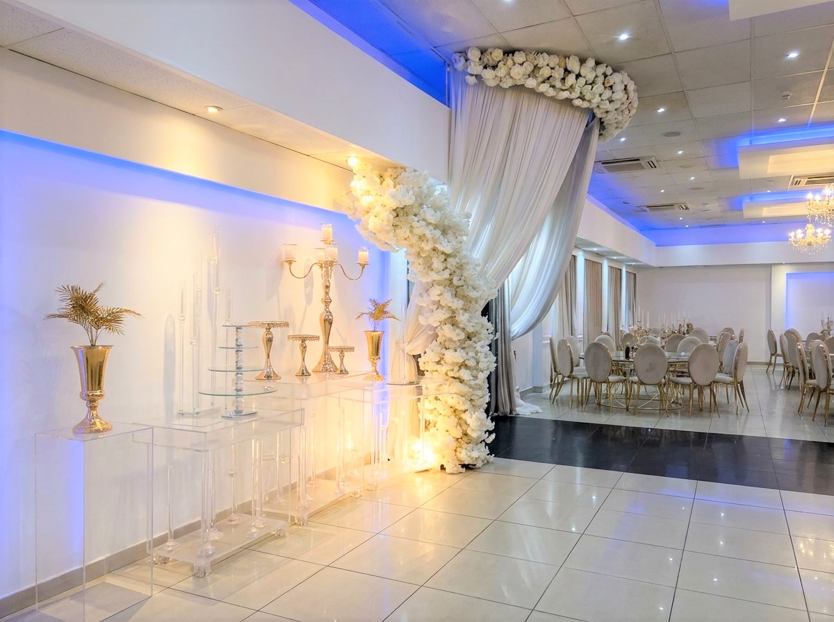 Spiral Floral Cascade Ballroom