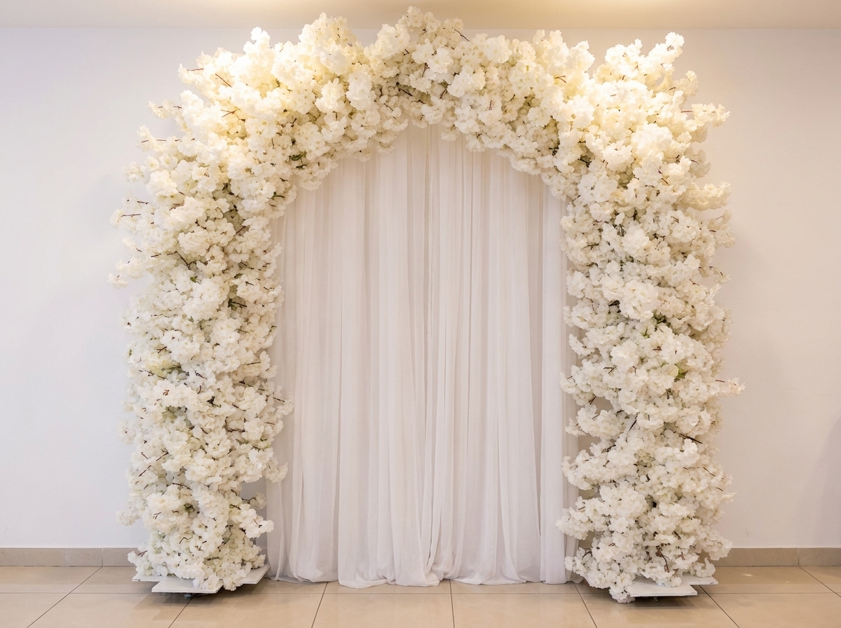 White Blossom Ceremony Archway
