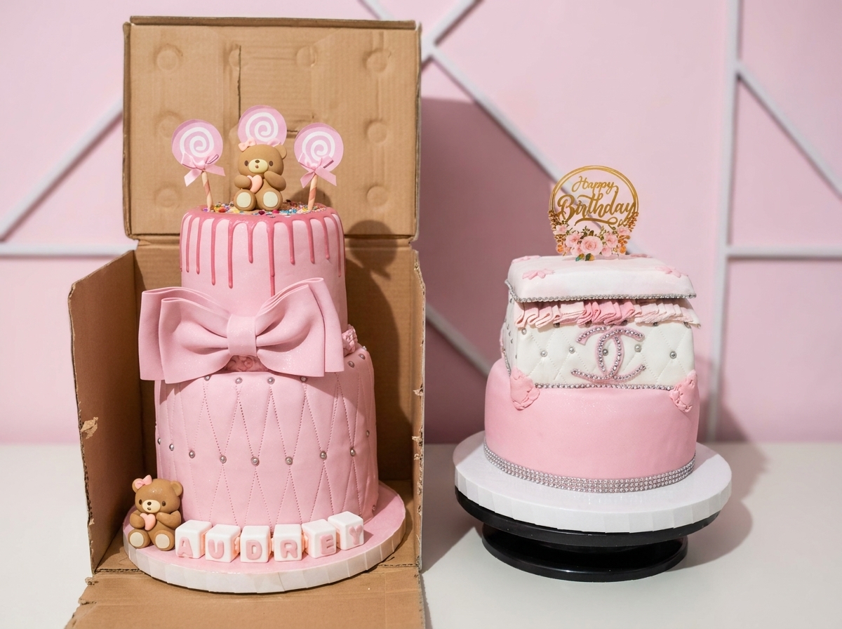 Audrey Pink Bow & Chanel Duo